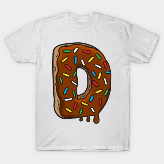 D is for Donut T-Shirt by Plushism